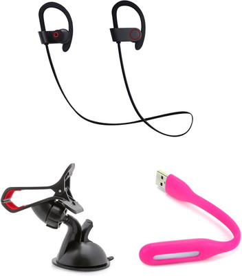 

MINIFOX Mobile Stand, Usb Light, QC10 Bluetooth Headset Combo Set