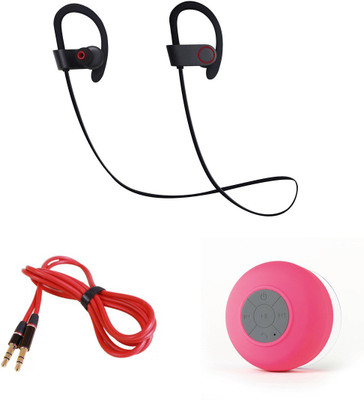 

MINIFOX Aux, Bluetooth Speaker, QC10 Bluetooth Headset Combo Set