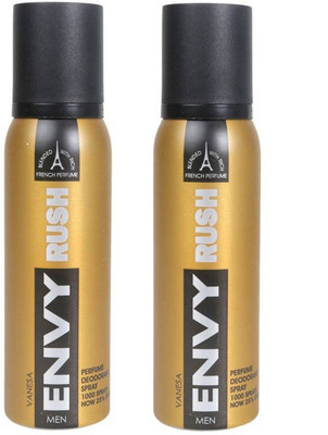 

envy RUSH Deodorant Spray - For Men(240 ml, Pack of 2)