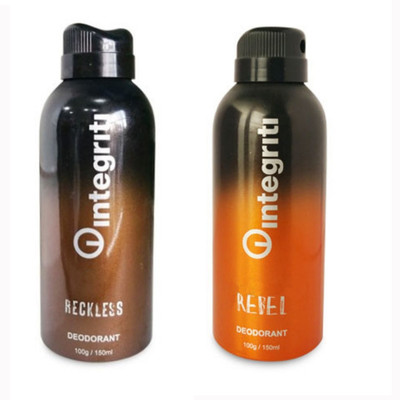 

Integriti Reckless And Rebel Deodorant Spray - For Men(150 ml, Pack of 2)