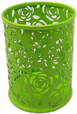 

Tuelip 1 Compartments metal Mesh Pen Stand Round Shape Multi Purpose Pen Stand(Green)