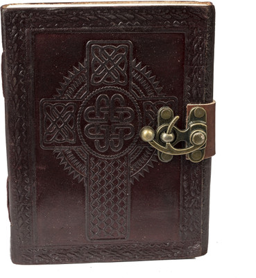 

Anshika International A5 Diary(cross sign, Brown)