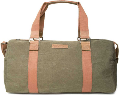 

U.S. Polo Assn US Polo Canvas Dark Olive Duffel Bag Travel Duffel Bag(Green)