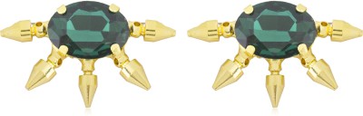 Moon Dust Premium Chic And Stylish Crystal Brass Stud Earring