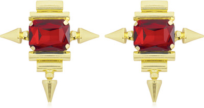 Moon Dust Premium Chic And Stylish Swarovski Crystal Brass Stud Earring