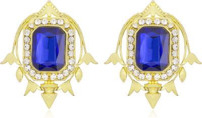 Moon Dust Premium Chic And Stylish Swarovski Crystal Brass Stud Earring