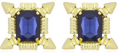 Moon Dust Premium Chic And Stylish Swarovski Crystal Brass Stud Earring