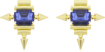 Moon Dust Premium Chic And Stylish Swarovski Crystal Brass Stud Earring