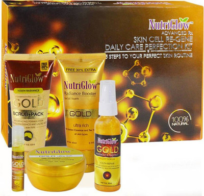 

NutriGlow Cell Regene Facial Kit 190ml + 50g 240 g(Set of 5)