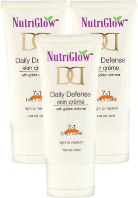 

NutriGlow Daily Defense Skin Creame (Pack of 3) Foundation(White)