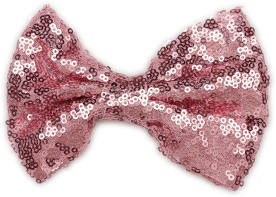 

Pikaboo Big Sequin Bow Clip - Peach Head Band(Pink)