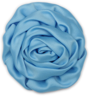 

Pikaboo Rolled Satin Rose Clip - Sky Blue Head Band(Blue)