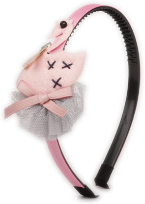 

Pikaboo Swan Girls Hairband - Peach Grey Head Band(Red)