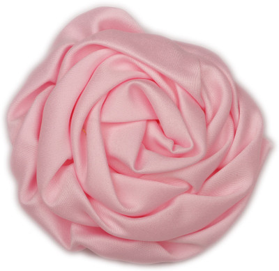 

Pikaboo Rolled Satin Rose Clip - Baby Pink Head Band(Pink)