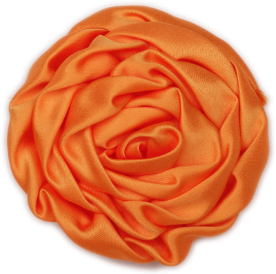 

Pikaboo Rolled Satin Rose Clip - Orange Head Band(Orange)