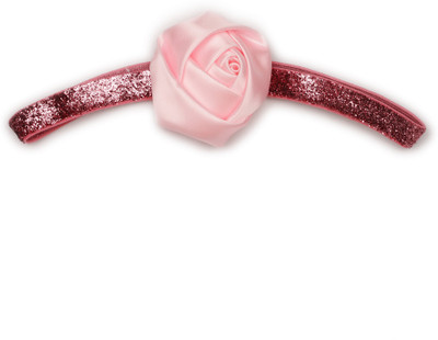 

Pikaboo Satin Rosette Girls Headband - Baby Pink Head Band(Pink)