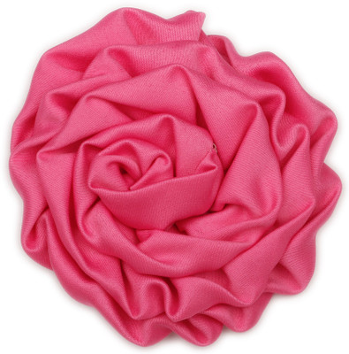 

Pikaboo Rolled Satin Rose Clip - Fuchsia Head Band(Pink)