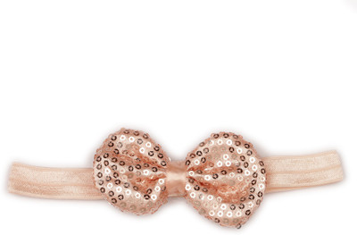 

Pikaboo Sequin Bow Girls Headband Peach Head Band(Pink)