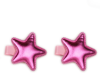 

Pikaboo Soft Star Girls Hairclips Pack Of 2 - Fuchsia Head Band(Gold)
