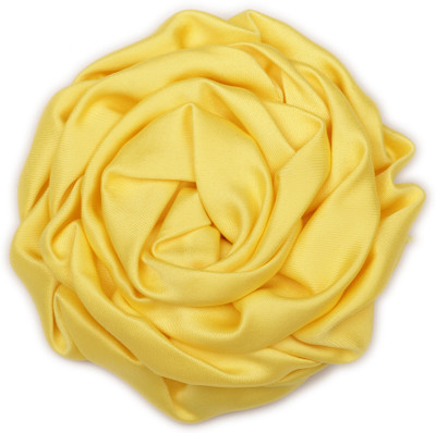 

Pikaboo Rolled Satin Rose Clip - Yellow Head Band(Yellow)