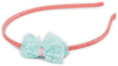

Pikaboo Dainty Lace Bow Girls Hairband- Blue Head Band(Blue)