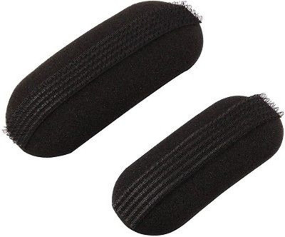 

Perfect shopo 2 Pcs Black Sponge Hair Clip Volume Bumpit Padding Bun Updo / 2 pcs Hair soft Bumpits with clip/Puff maker Hair Clip(Black)