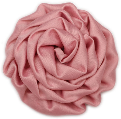 

Pikaboo Rolled Satin Rose Clip - Pale Chestnut Head Band(Pink)