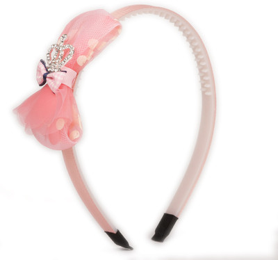 

Pikaboo Printed Crown Girls Hairband - Coral Head Band(Blue)