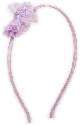 

Pikaboo Dainty Lace Bow Girls Hairband- Lavendar Head Band(Purple)