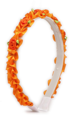 

Pikaboo Orange Roses Girls Hairband Head Band(Orange)