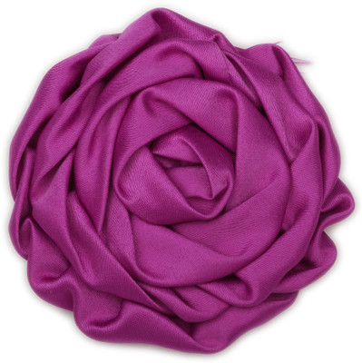 

Pikaboo Rolled Satin Rose Clip - Violet Head Band(Purple)