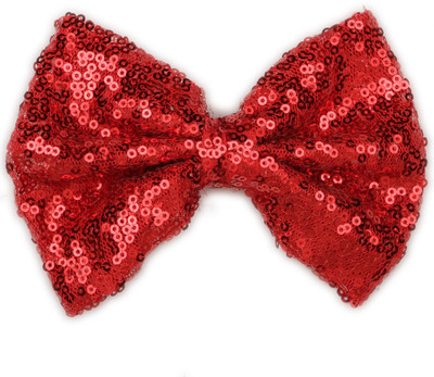 

Pikaboo Big Sequin Bow Clip - Red Head Band(Red)