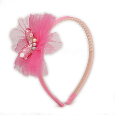 

Pikaboo Sparkly Bunny Girls Hairband - Fuchsia Head Band(Pink)