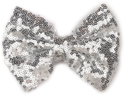 

Pikaboo Big Sequin Bow Clip - Silver Head Band(Silver)