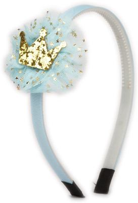 

Pikaboo Glitter Crown Girls Hairband - Blue Head Band(Blue)