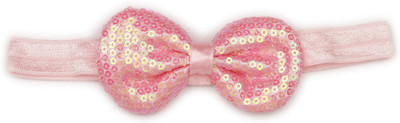 

Pikaboo Sequin Bow Girls Headband Baby Pink Head Band(Pink)