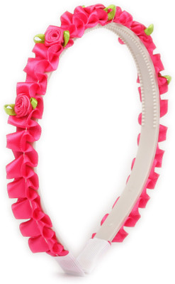 

Pikaboo Fuchsia Roses Girls Hairband Head Band(Pink)