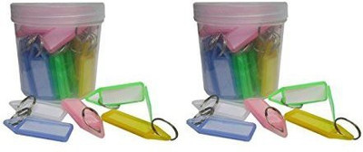 

Universal Pack of 100 Tag Assorted Tag Multipurpose Plastic Key Chain