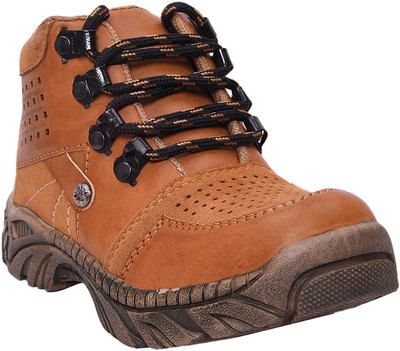 

TWIN Boys & Girls Lace Casual Boots(Beige, Tan
