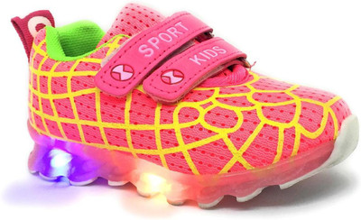 

TeeniTiny Boys & Girls Velcro Sneakers(Pink