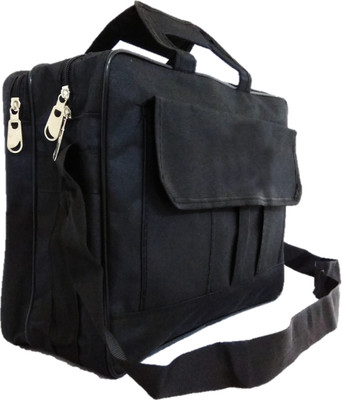 

DARA 15 inch Expandable Laptop Messenger Bag(Black)