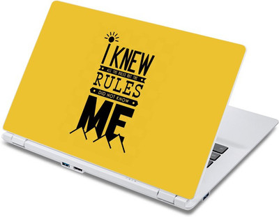 

ezyPRNT I Knew Rules Quote Vinyl Laptop Decal 10