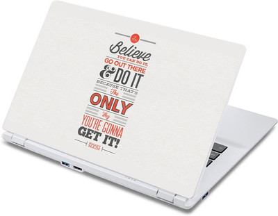 ezyPRNT Believe you can do it Motivation Quote (13 to 13.9 inch) Vinyl Laptop Decal 13