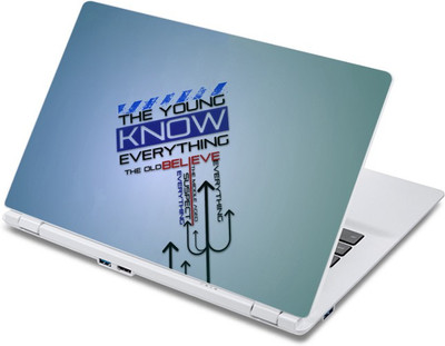 

ezyPRNT The Young know Everything Vinyl Laptop Decal 10