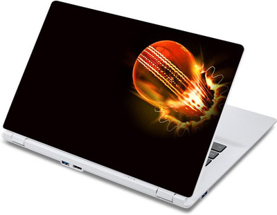 

ezyPRNT Cricket Sports Burning Ball (13 to 13.9 inch) Vinyl Laptop Decal 13