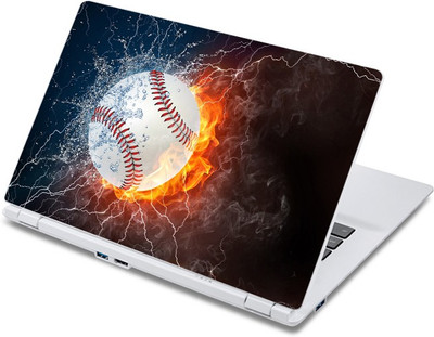 

ezyPRNT Leather Base Ball Sports Vinyl Laptop Decal 10