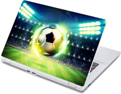 

ezyPRNT Football Shiney Ball Sports Vinyl Laptop Decal 10