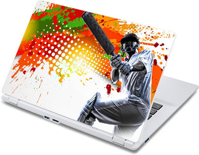 

ezyPRNT Cricketer hitting Sports (13 to 13.9 inch) Vinyl Laptop Decal 13