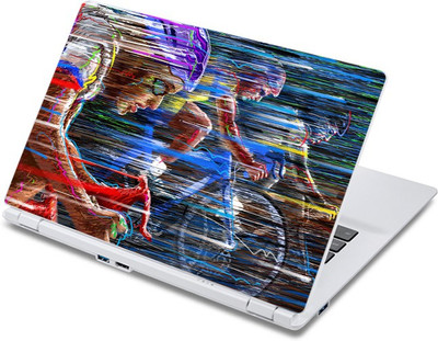 

ezyPRNT Cycling and Cycle Racing Sports Abstract Vinyl Laptop Decal 10