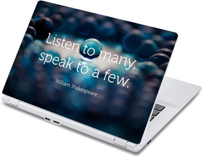 

ezyPRNT William Shakespeare Motivation Quote e (13 to 13.9 inch) Vinyl Laptop Decal 13